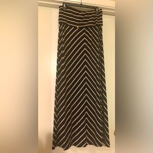 Calvin Klein Striped Maxi Skirt